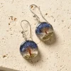 Life Tree Drop Earrings
