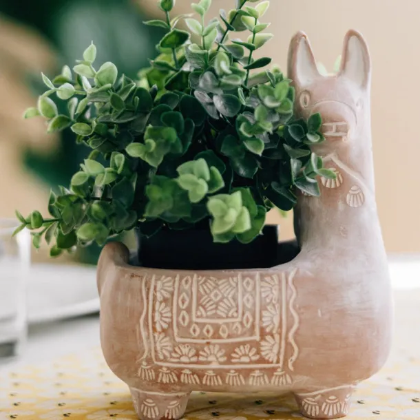 Llama Terracotta Planter