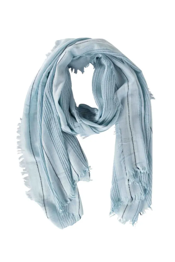 Loose Weave Pale Blue Scarf