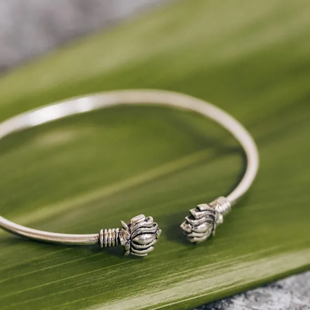 Lotus Cuff Bracelet