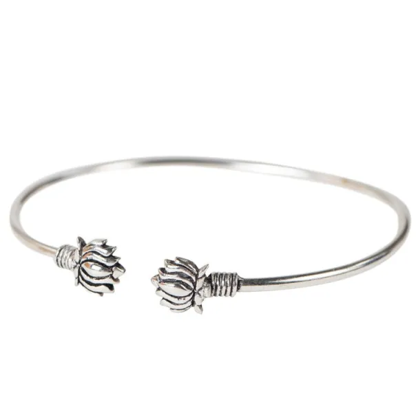 Lotus Cuff Bracelet