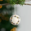 Lovely Wreath Embroidered Felt Ball Ornament