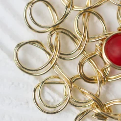 Maanika Filigree Circle Drop Earrings