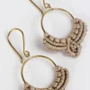 Macrame Dew Drop Earrings