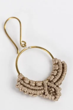 Macrame Dew Drop Earrings