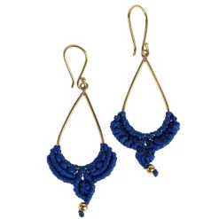 Macrame Rain Drop Earrings