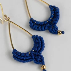 Macrame Rain Drop Earrings