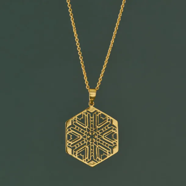 Mandala Brass Medallion Necklace