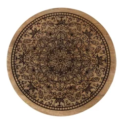 Mandala Wooden Lazy Susan