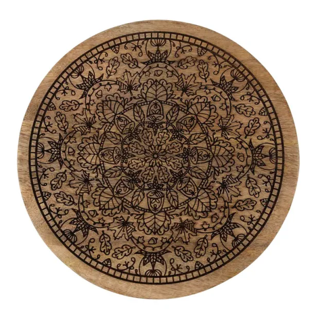 Mandala Wooden Lazy Susan