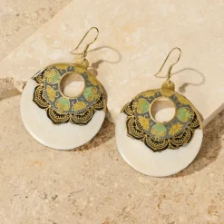 Mandir Enamel Earrings