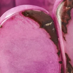 Mauve Tagua Stretch Cuff Bracelet