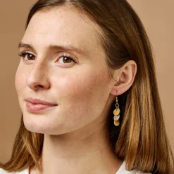 Mixed Metal Cluster Earrings