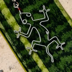 Mjusi Recycled Wire Gecko Dangle Earrings