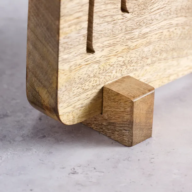 Modern Mango Wood Menorah
