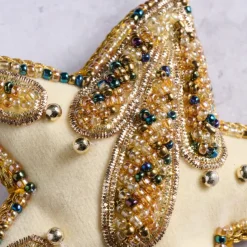Modern Victorian Bright Star Beaded Ornament