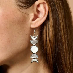 Moon Phases Capiz Earrings