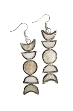 Moon Phases Capiz Earrings