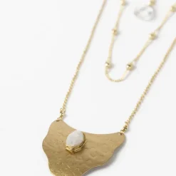 Moonstone Quartz Convertible Necklace