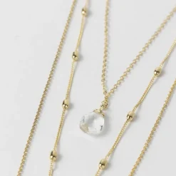 Moonstone Quartz Convertible Necklace