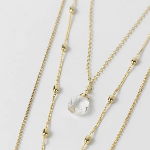 Moonstone Quartz Convertible Necklace