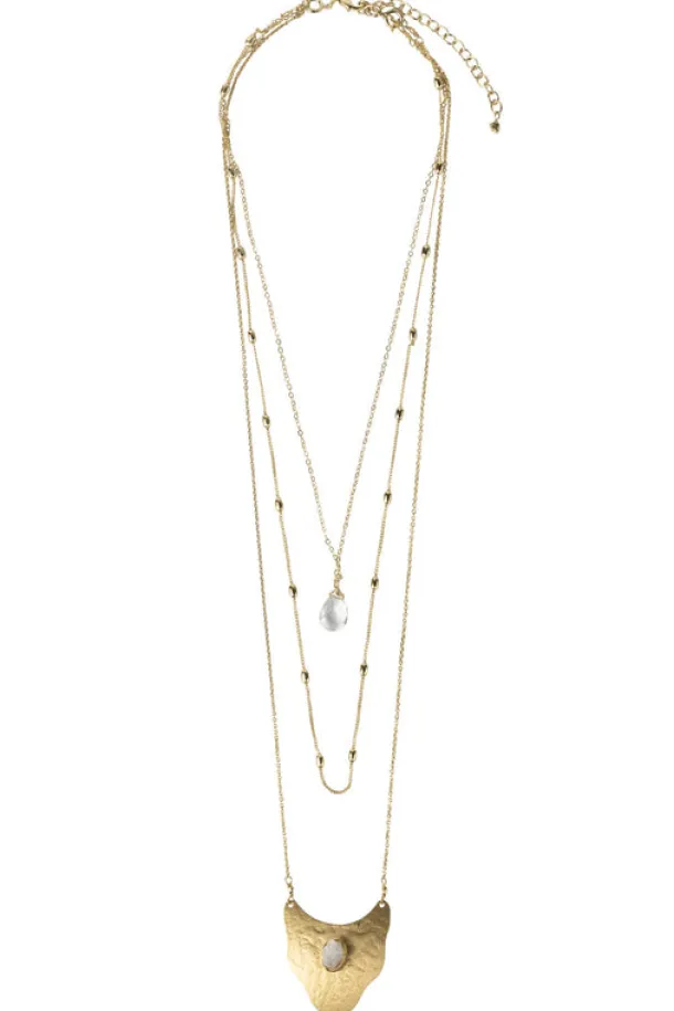 Moonstone Quartz Convertible Necklace