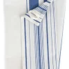 Multi-Striped Blue White Tea Towel