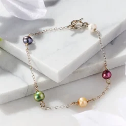 Munay Sterling Silver and Pearl Bracelet
