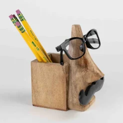 Mustache Eyeglass & Pencil Holder