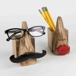 Mustache Eyeglass & Pencil Holder