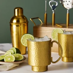 Myul Hammered Brass Mug