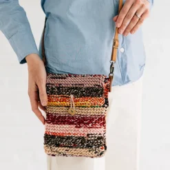 Naisha Sari Handknit Crossbody Bag