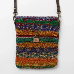 Naisha Sari Handknit Crossbody Bag