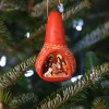 Nativity Gourd Ornament