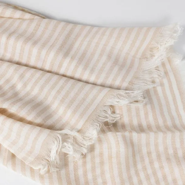 Nicely Neutral Striped Scarf