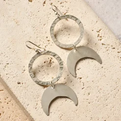 Nuru Moon Drop Earrings