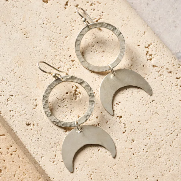 Nuru Moon Drop Earrings