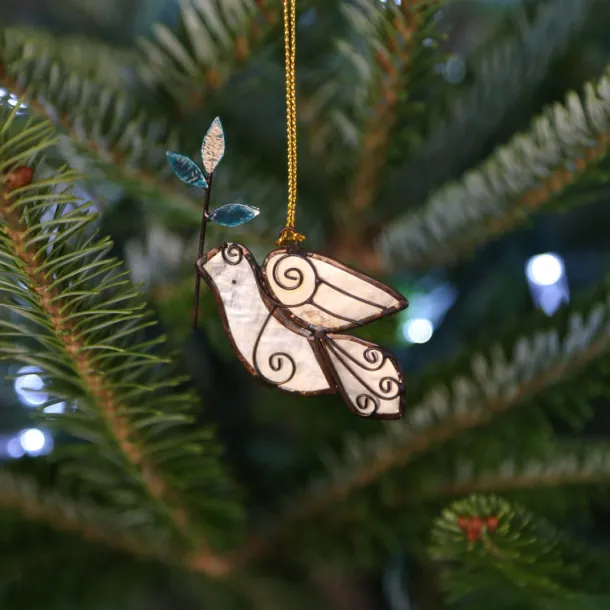 Olive Branch Dove Ornament