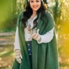 Olive Earth Alpaca Shawl