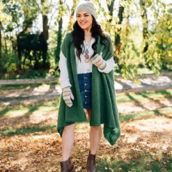 Olive Earth Alpaca Shawl