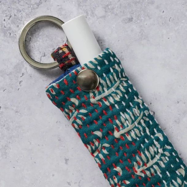 On the Go Lip Balm Holder Keychain