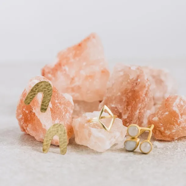 Open Diamond Brass Ring