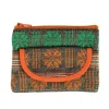 Orange Jacquard Coin Purse