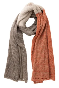 Orange Mocha Alpaca Shawl