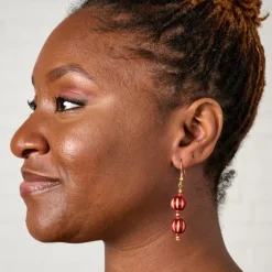 Oris Wrapped Wood Drop Earrings