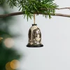 Painted Wood Bell Ornament