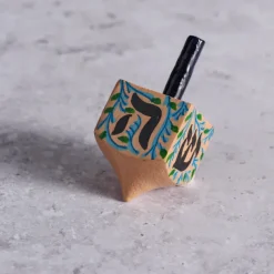 Painted Wood Dreidel