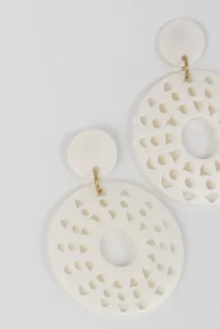 Pale Sun Drop Earrings