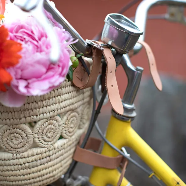 Palm Leaf Bike Basket