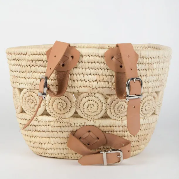 Palm Leaf Bike Basket